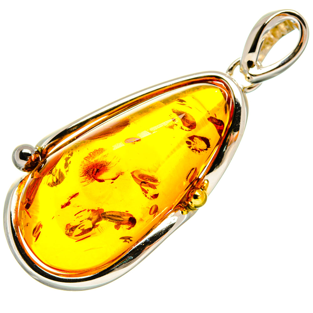 Baltic Amber Pendants handcrafted by Ana Silver Co - PD26118 - Photo 2