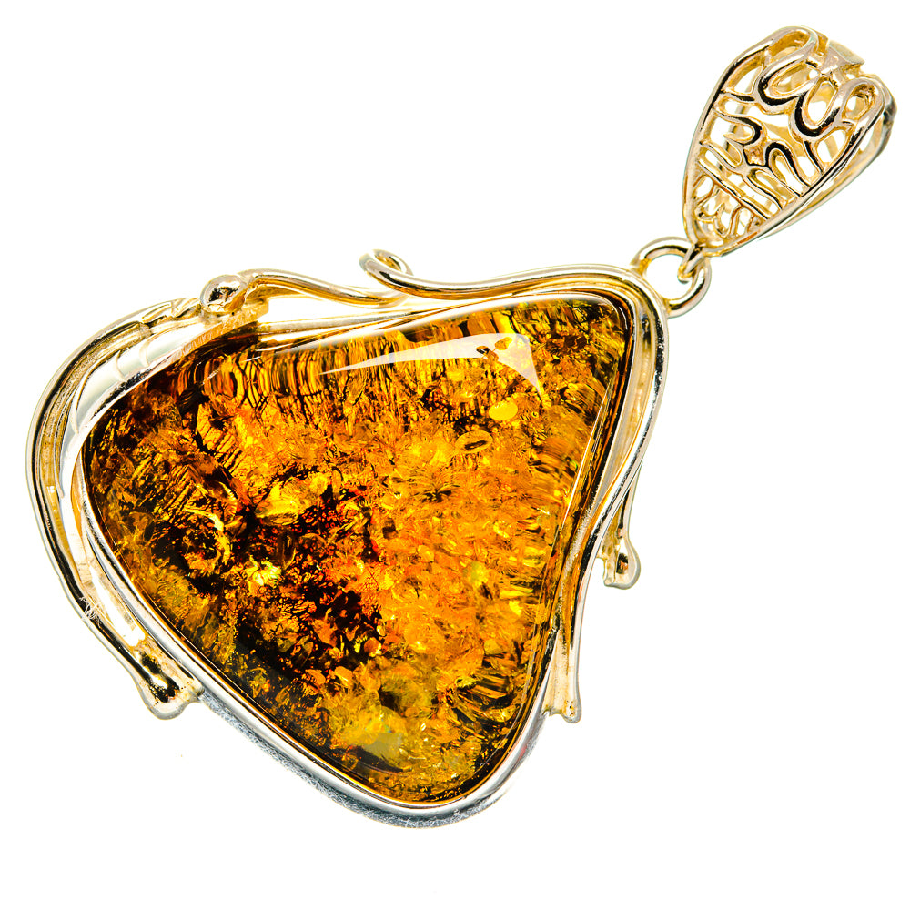 Baltic Amber Pendants handcrafted by Ana Silver Co - PD26119 - Photo 2