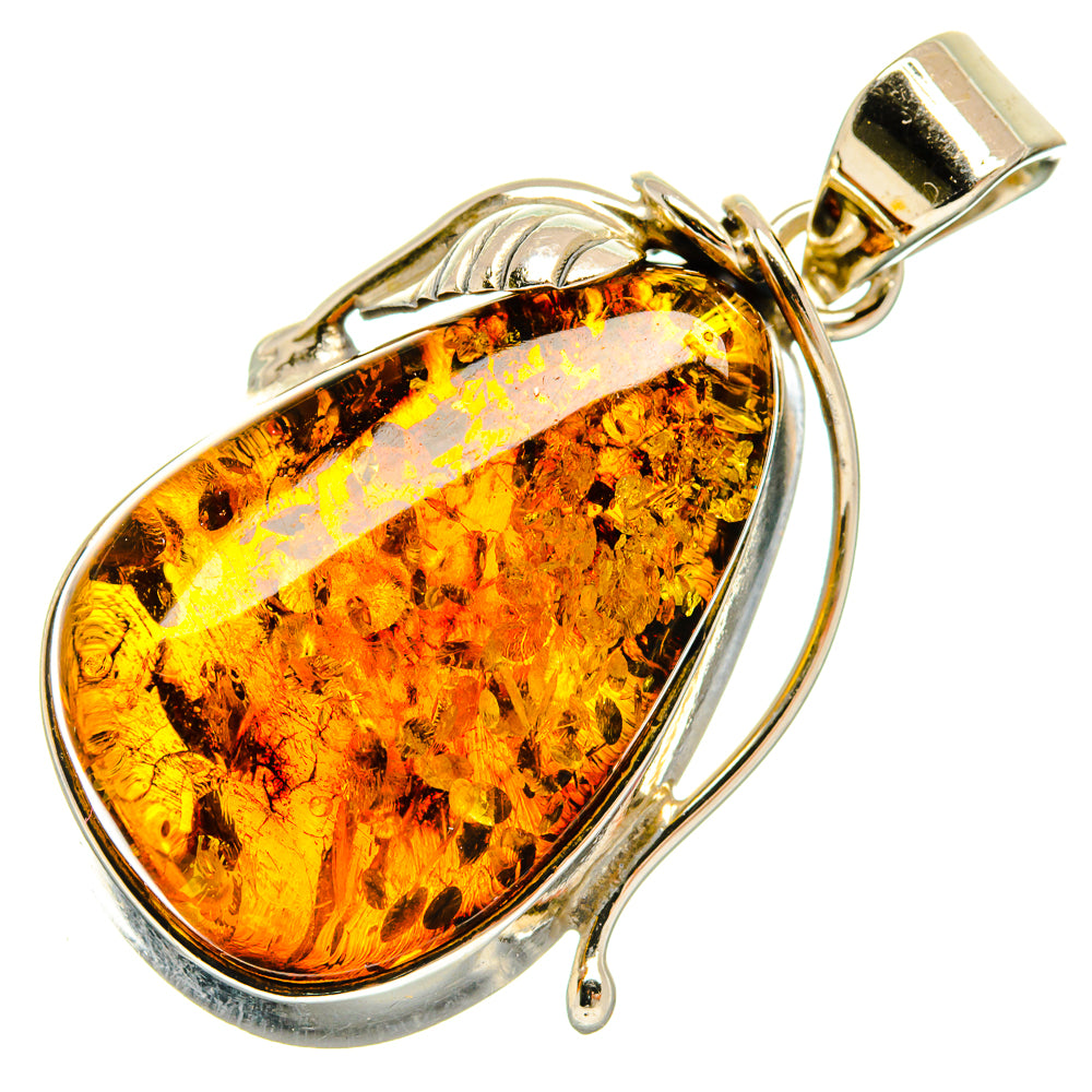 Baltic Amber Pendants handcrafted by Ana Silver Co - PD26123 - Photo 2