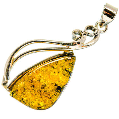 Baltic Amber Pendants handcrafted by Ana Silver Co - PD26130 - Photo 2