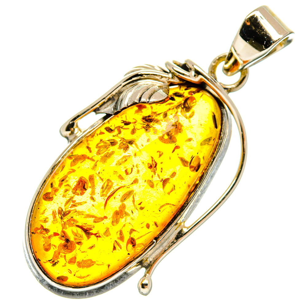 Baltic Amber Pendants handcrafted by Ana Silver Co - PD26132 - Photo 2