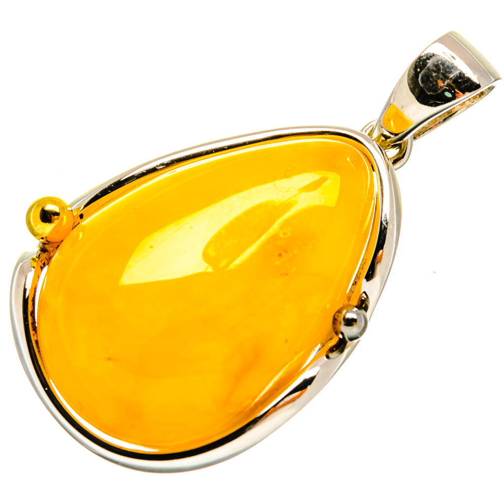 Baltic Amber Pendants handcrafted by Ana Silver Co - PD26140 - Photo 2