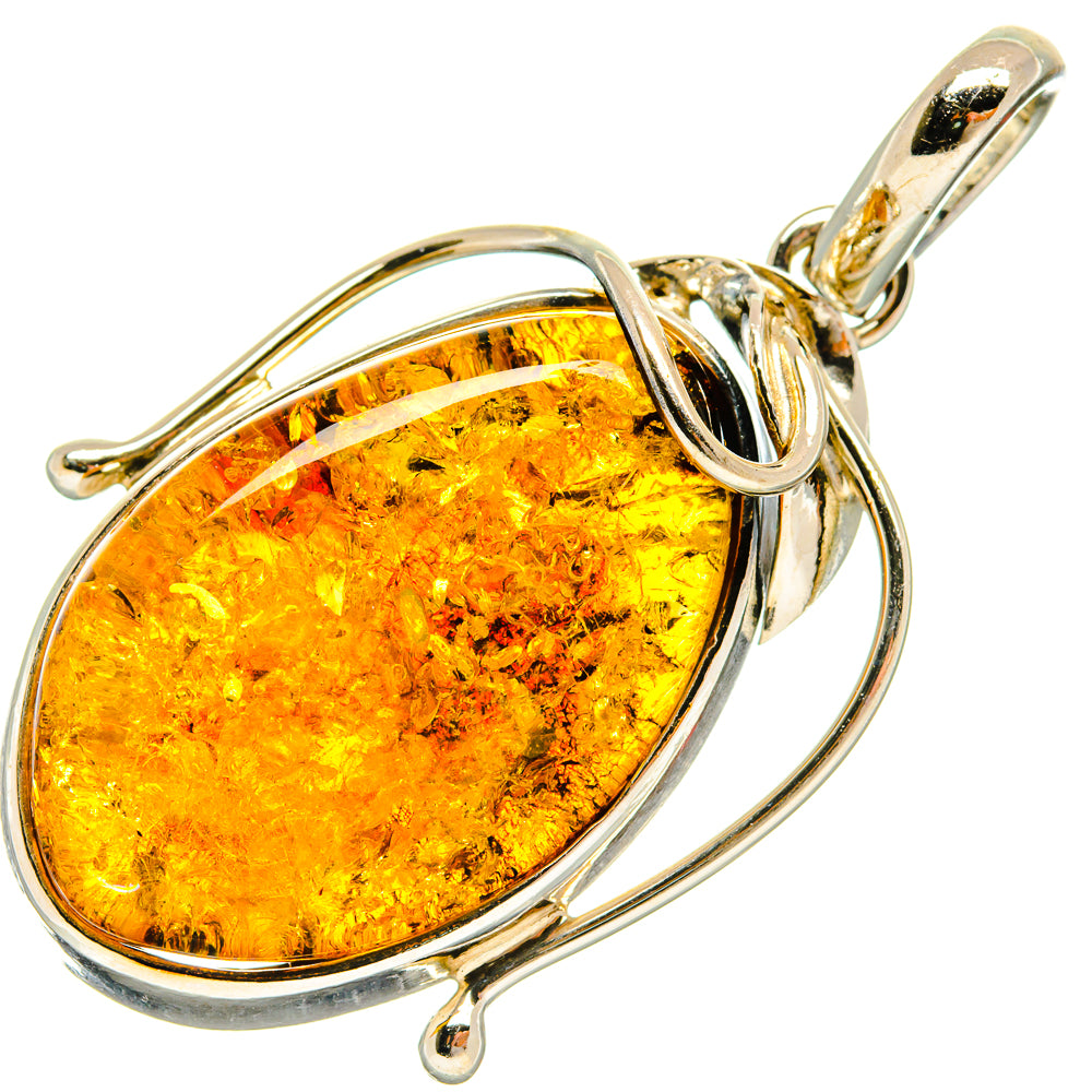 Baltic Amber Pendants handcrafted by Ana Silver Co - PD26145 - Photo 2