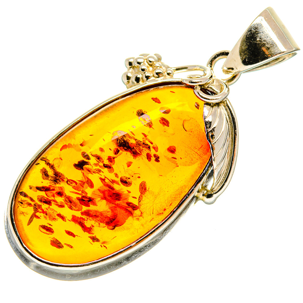 Baltic Amber Pendants handcrafted by Ana Silver Co - PD26146 - Photo 2