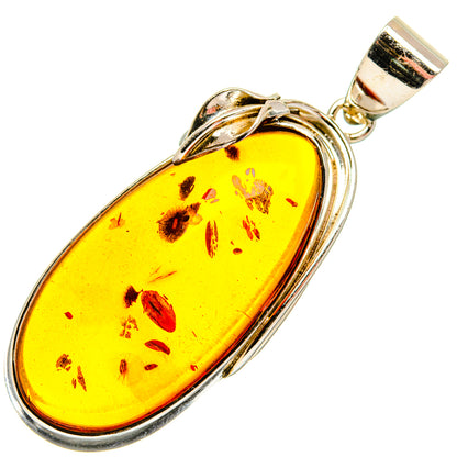 Baltic Amber Pendants handcrafted by Ana Silver Co - PD26147 - Photo 2