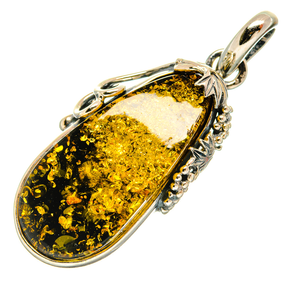 Baltic Amber Pendants handcrafted by Ana Silver Co - PD26150 - Photo 2