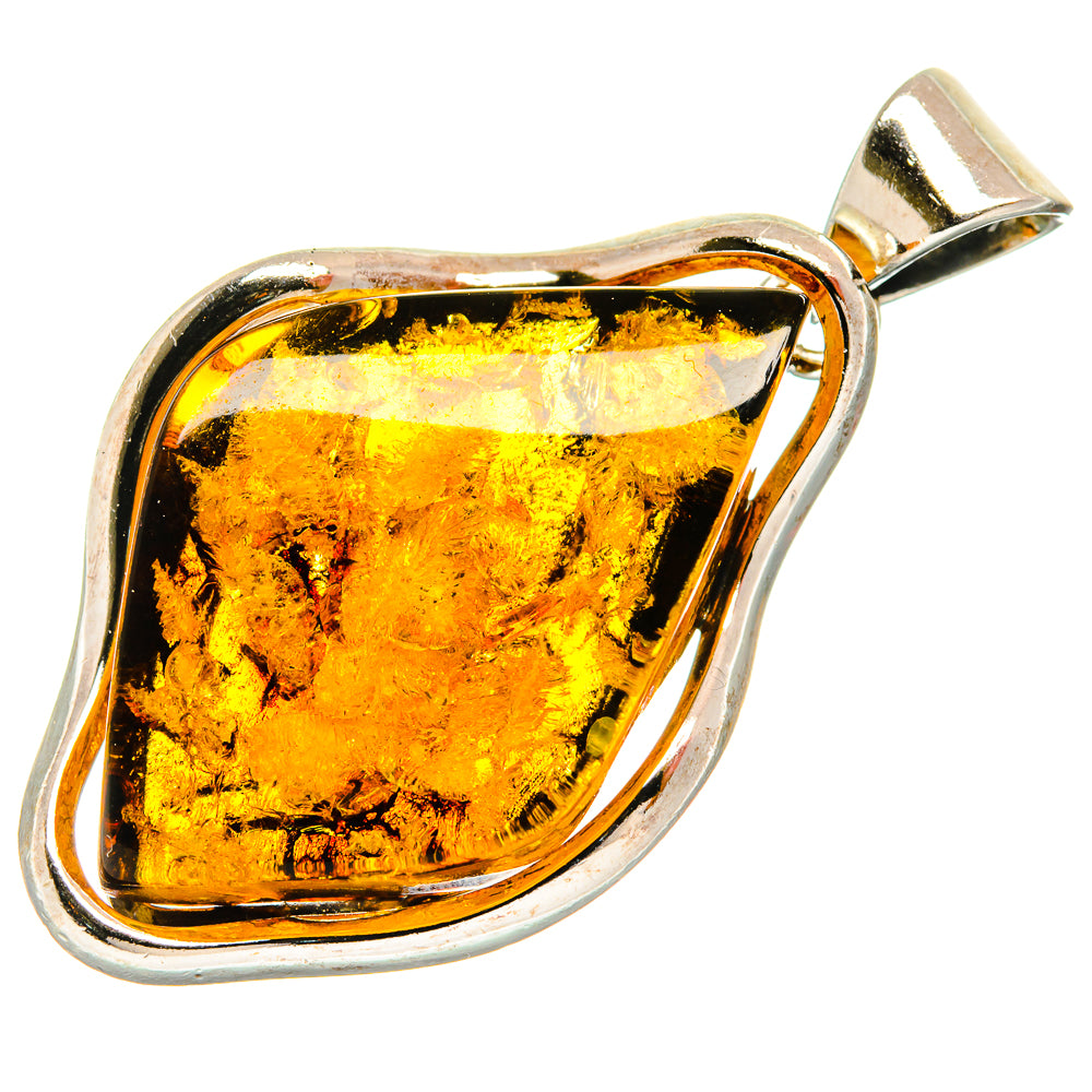 Baltic Amber Pendants handcrafted by Ana Silver Co - PD26151 - Photo 2