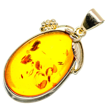Baltic Amber Pendants handcrafted by Ana Silver Co - PD26156 - Photo 2