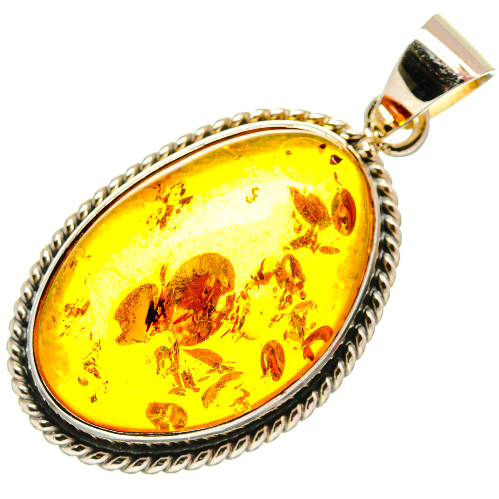 Baltic Amber Pendants handcrafted by Ana Silver Co - PD26159 - Photo 2