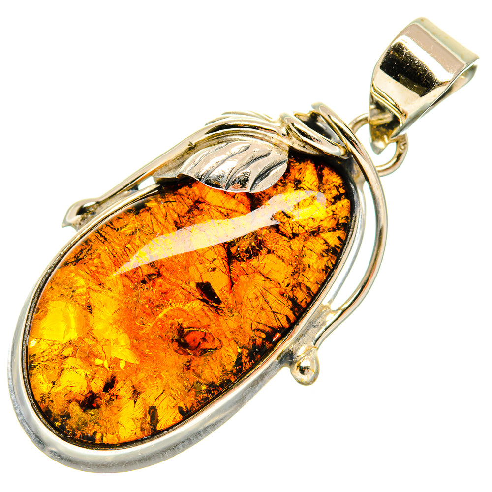 Baltic Amber Pendants handcrafted by Ana Silver Co - PD26160 - Photo 2