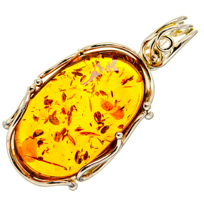 Baltic Amber Pendants handcrafted by Ana Silver Co - PD26161 - Photo 2