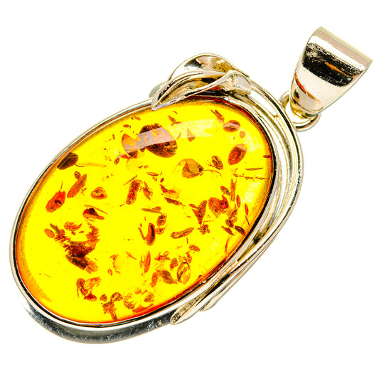 Baltic Amber Pendants handcrafted by Ana Silver Co - PD26165 - Photo 2