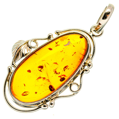 Baltic Amber Pendants handcrafted by Ana Silver Co - PD26166 - Photo 2