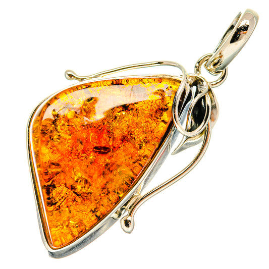 Baltic Amber Pendants handcrafted by Ana Silver Co - PD26168 - Photo 2