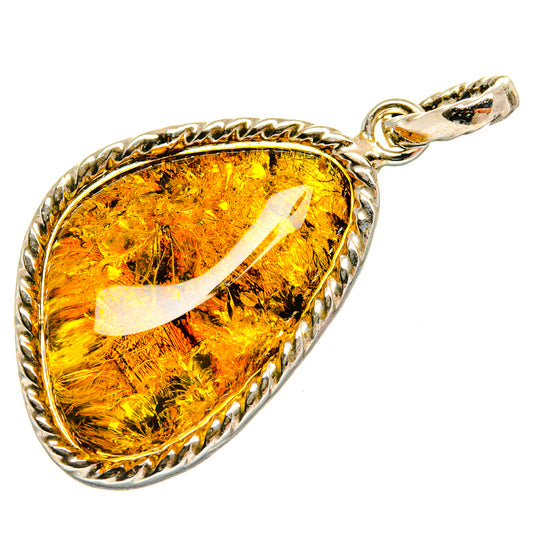 Baltic Amber Pendants handcrafted by Ana Silver Co - PD26169 - Photo 2