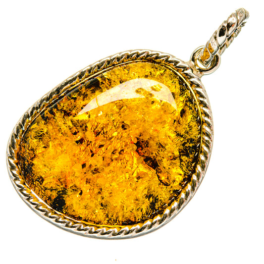 Baltic Amber Pendants handcrafted by Ana Silver Co - PD26170 - Photo 2