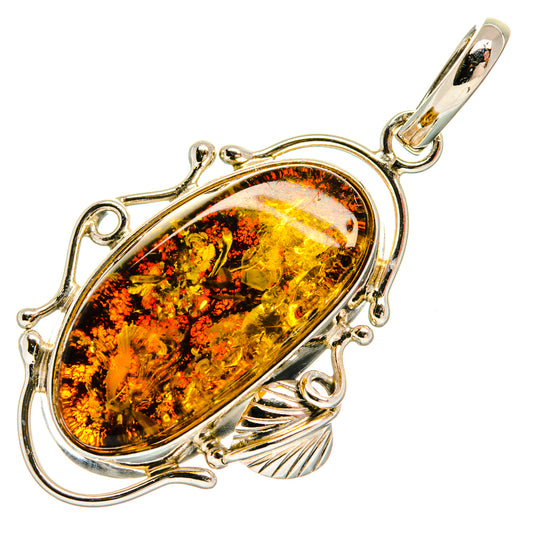 Baltic Amber Pendants handcrafted by Ana Silver Co - PD26171 - Photo 2