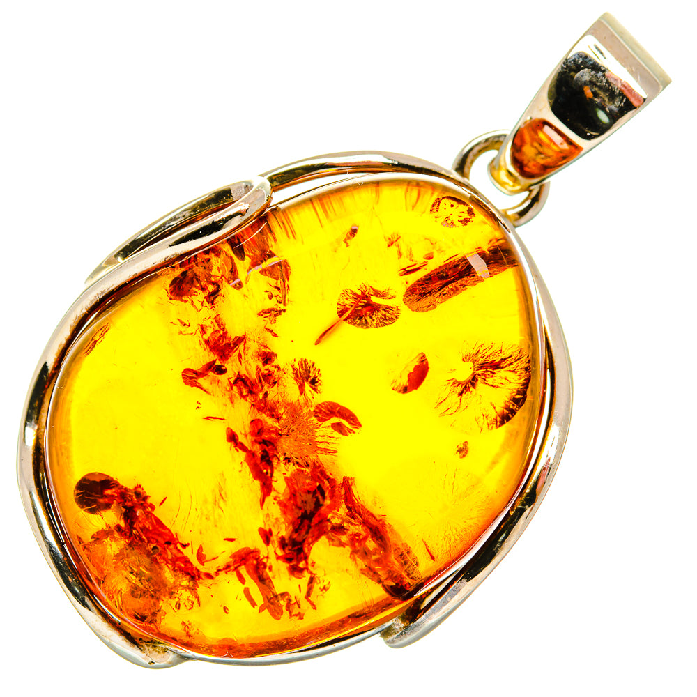 Baltic Amber Pendants handcrafted by Ana Silver Co - PD26173 - Photo 2