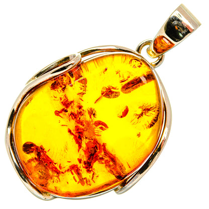 Baltic Amber Pendants handcrafted by Ana Silver Co - PD26173 - Photo 2