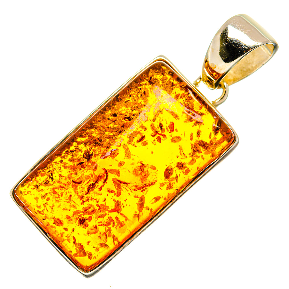Baltic Amber Pendants handcrafted by Ana Silver Co - PD26174 - Photo 2