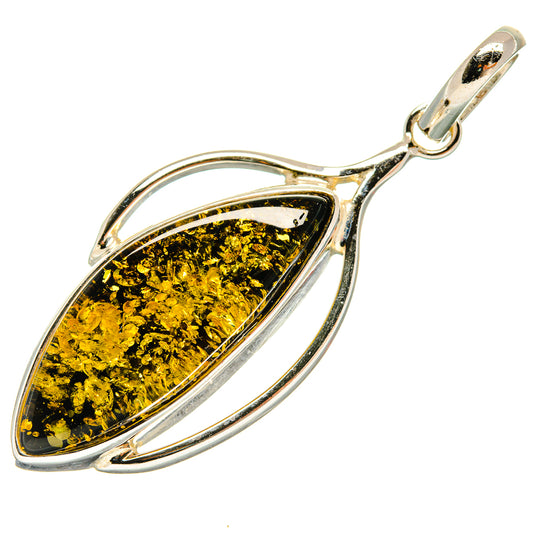 Baltic Amber Pendants handcrafted by Ana Silver Co - PD26176 - Photo 2