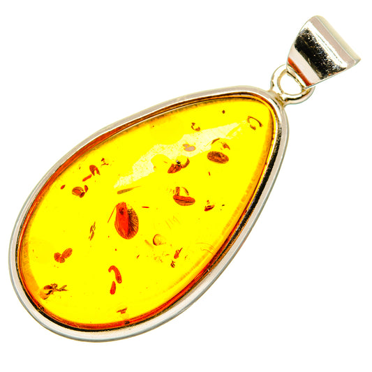 Baltic Amber Pendants handcrafted by Ana Silver Co - PD26177 - Photo 2