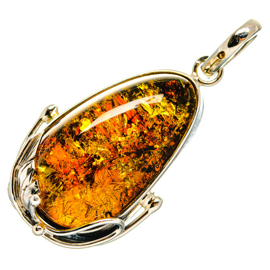 Baltic Amber Pendants handcrafted by Ana Silver Co - PD26178 - Photo 2
