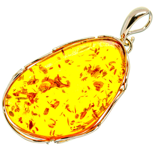 Baltic Amber Pendants handcrafted by Ana Silver Co - PD26180 - Photo 2