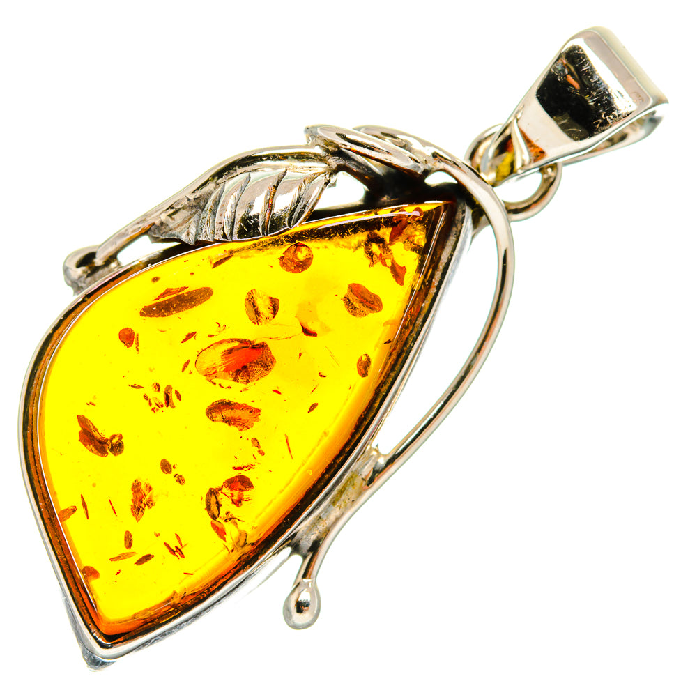 Baltic Amber Pendants handcrafted by Ana Silver Co - PD26183 - Photo 2