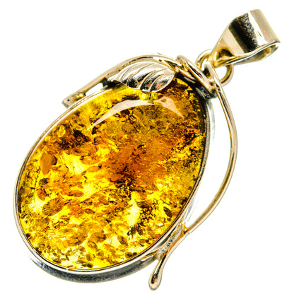 Baltic Amber Pendants handcrafted by Ana Silver Co - PD26187 - Photo 2