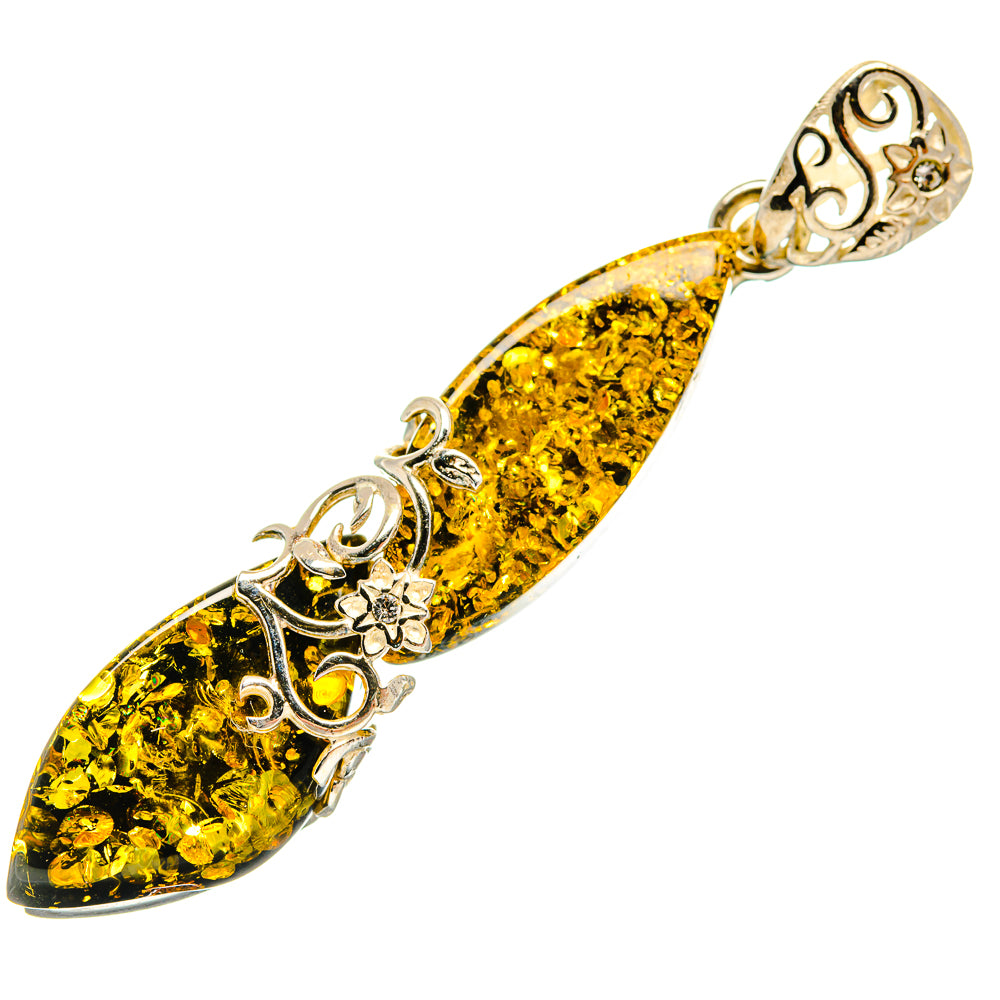 Baltic Amber Pendants handcrafted by Ana Silver Co - PD26188 - Photo 2