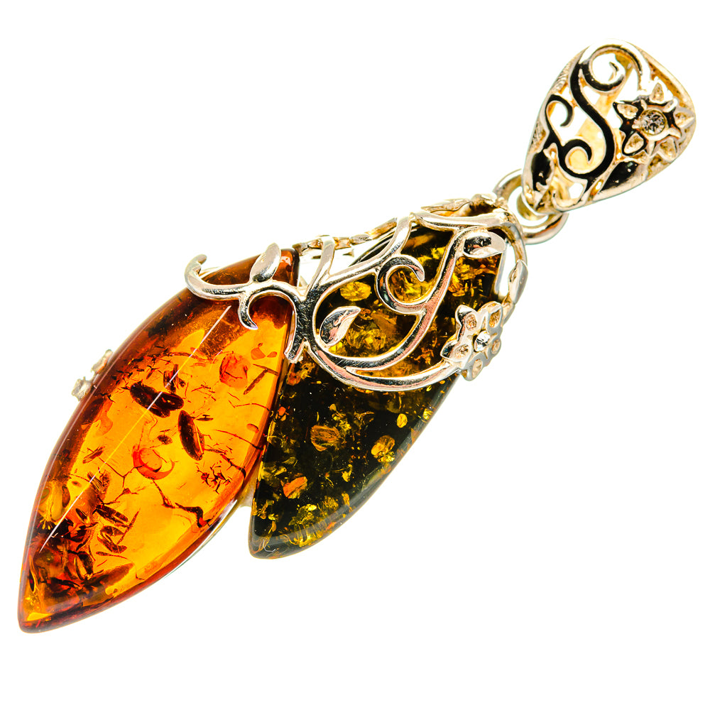 Baltic Amber Pendants handcrafted by Ana Silver Co - PD26189 - Photo 2