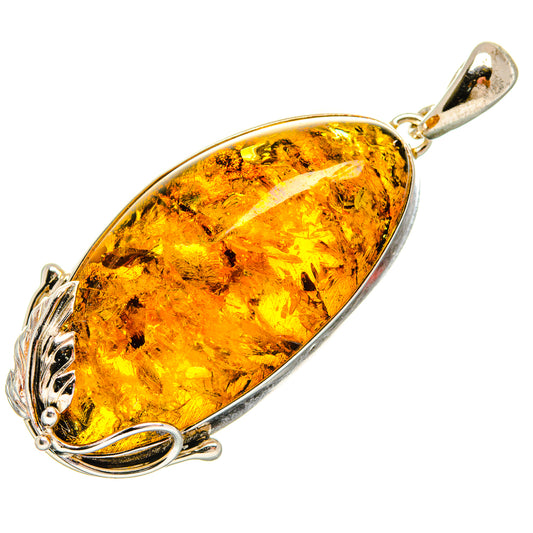 Baltic Amber Pendants handcrafted by Ana Silver Co - PD26190 - Photo 2