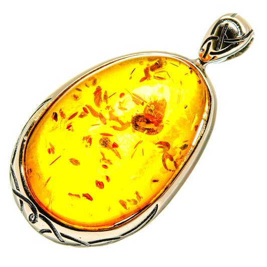 Baltic Amber Pendants handcrafted by Ana Silver Co - PD26193 - Photo 2