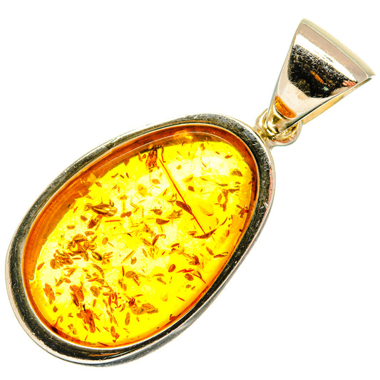 Baltic Amber Pendants handcrafted by Ana Silver Co - PD26194 - Photo 2