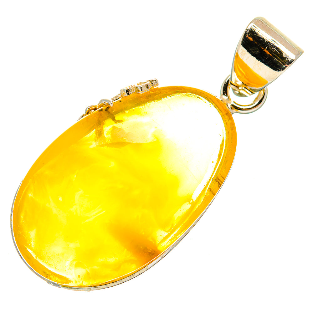 Baltic Amber Pendants handcrafted by Ana Silver Co - PD26195 - Photo 2