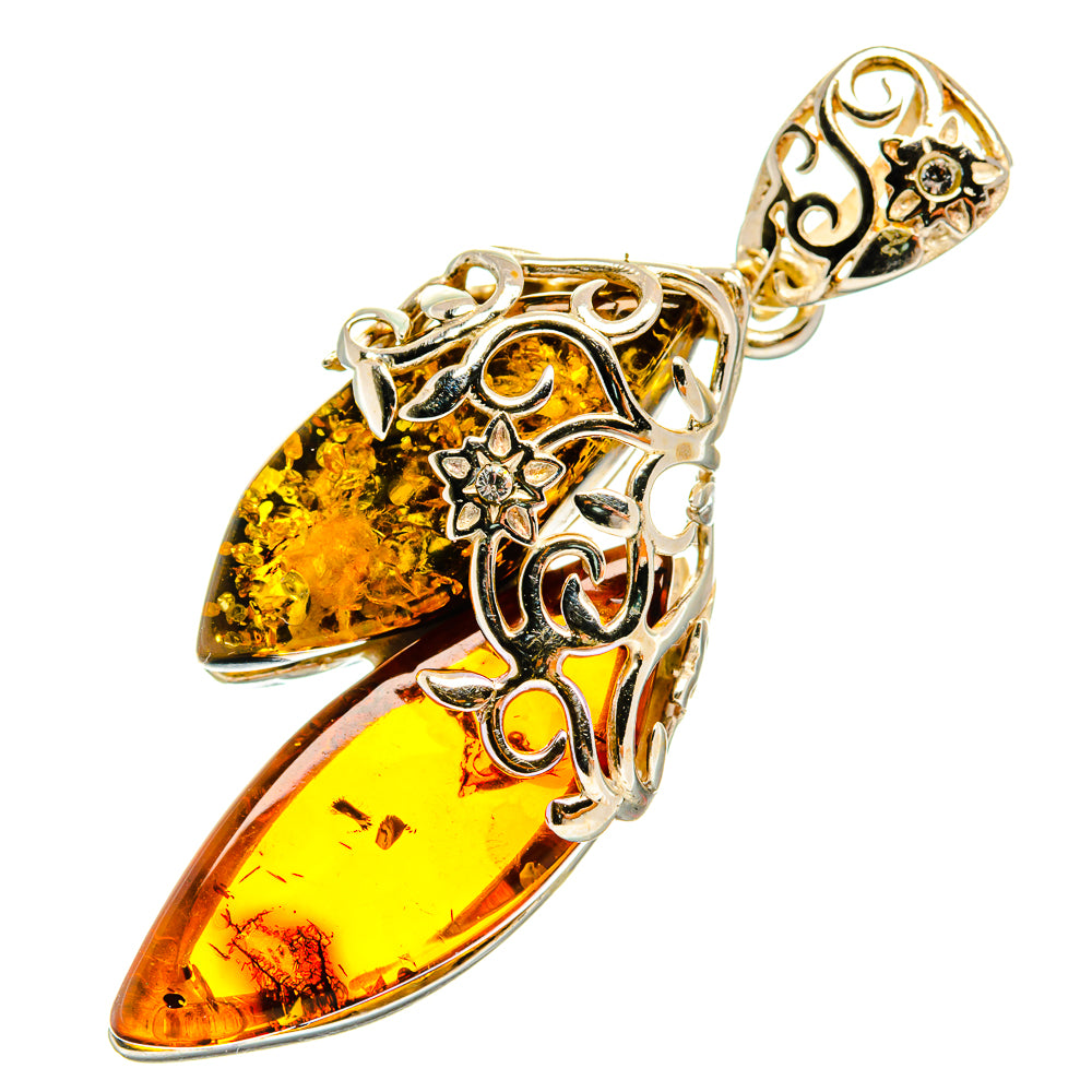 Baltic Amber Pendants handcrafted by Ana Silver Co - PD26197 - Photo 2