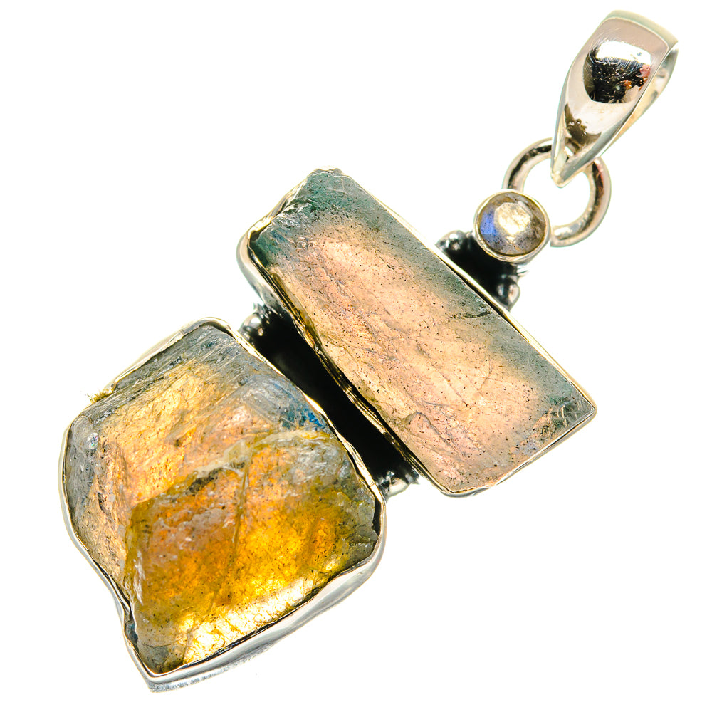 Labradorite Pendants handcrafted by Ana Silver Co - PD26206 - Photo 2
