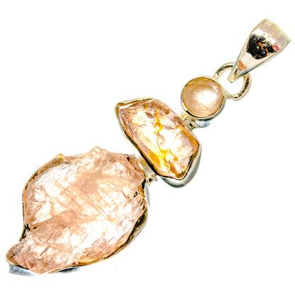 Rose Quartz Pendants handcrafted by Ana Silver Co - PD26208 - Photo 2