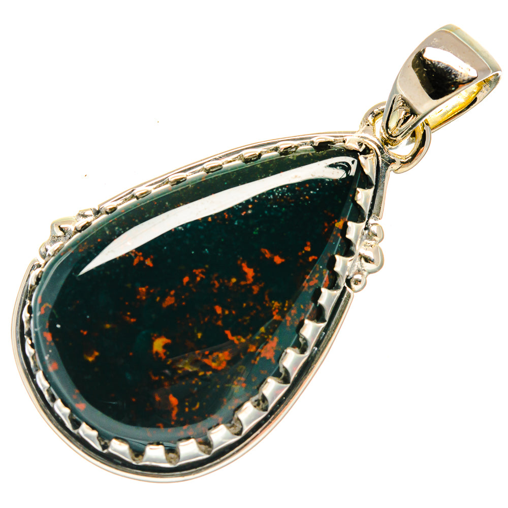 Bloodstone Pendants handcrafted by Ana Silver Co - PD26243 - Photo 2