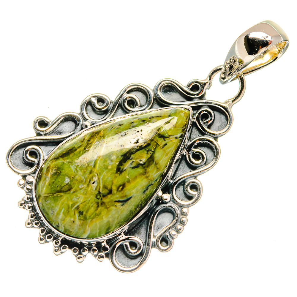Rainforest Jasper Pendants handcrafted by Ana Silver Co - PD26244 - Photo 2