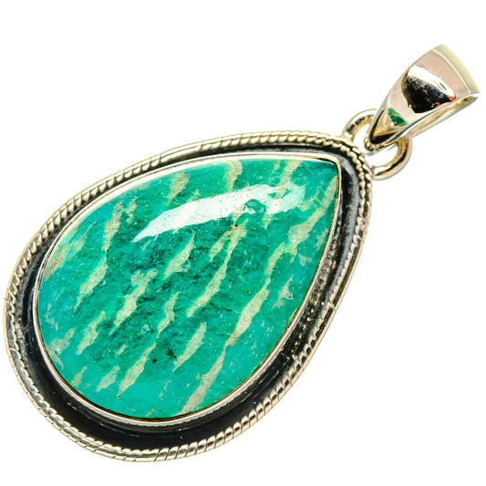 Amazonite Pendants handcrafted by Ana Silver Co - PD26254 - Photo 2