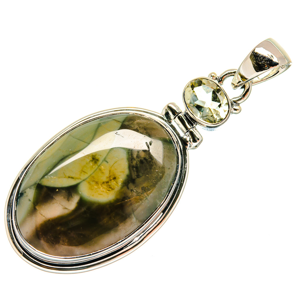 Polychrome Jasper Pendants handcrafted by Ana Silver Co - PD26258 - Photo 2