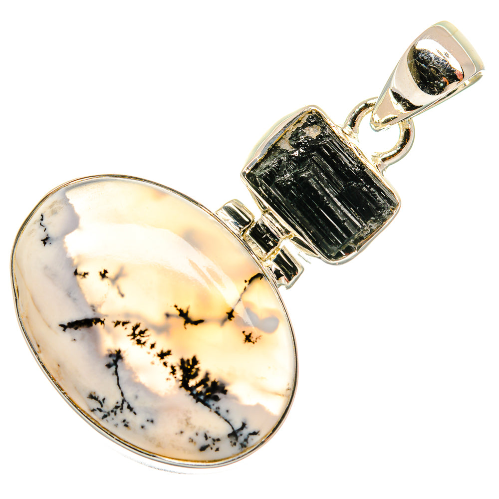 Dendritic Opal Pendants handcrafted by Ana Silver Co - PD26259 - Photo 2
