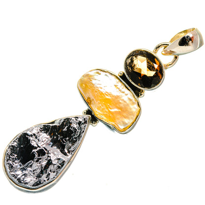 Shungite Pendants handcrafted by Ana Silver Co - PD26276 - Photo 2