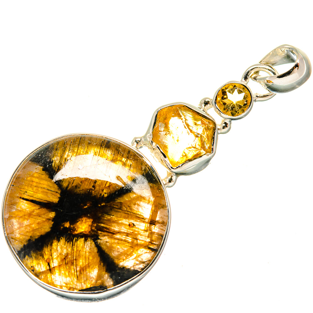 Chiastolite Pendants handcrafted by Ana Silver Co - PD26278 - Photo 2
