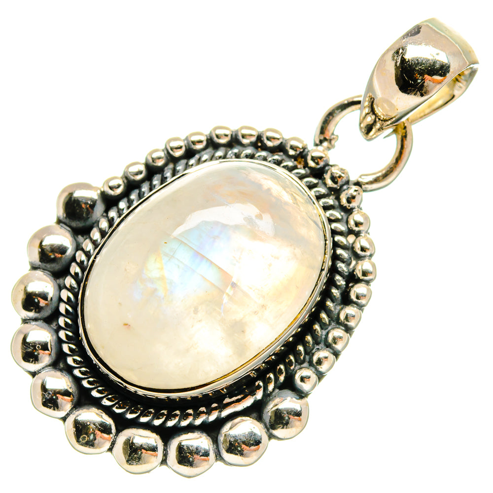 Rainbow Moonstone Pendants handcrafted by Ana Silver Co - PD26291 - Photo 2