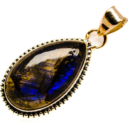 Labradorite Pendants handcrafted by Ana Silver Co - PD26297 - Photo 2