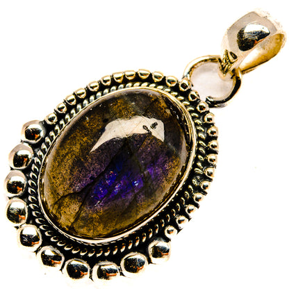 Labradorite Pendants handcrafted by Ana Silver Co - PD26302 - Photo 2