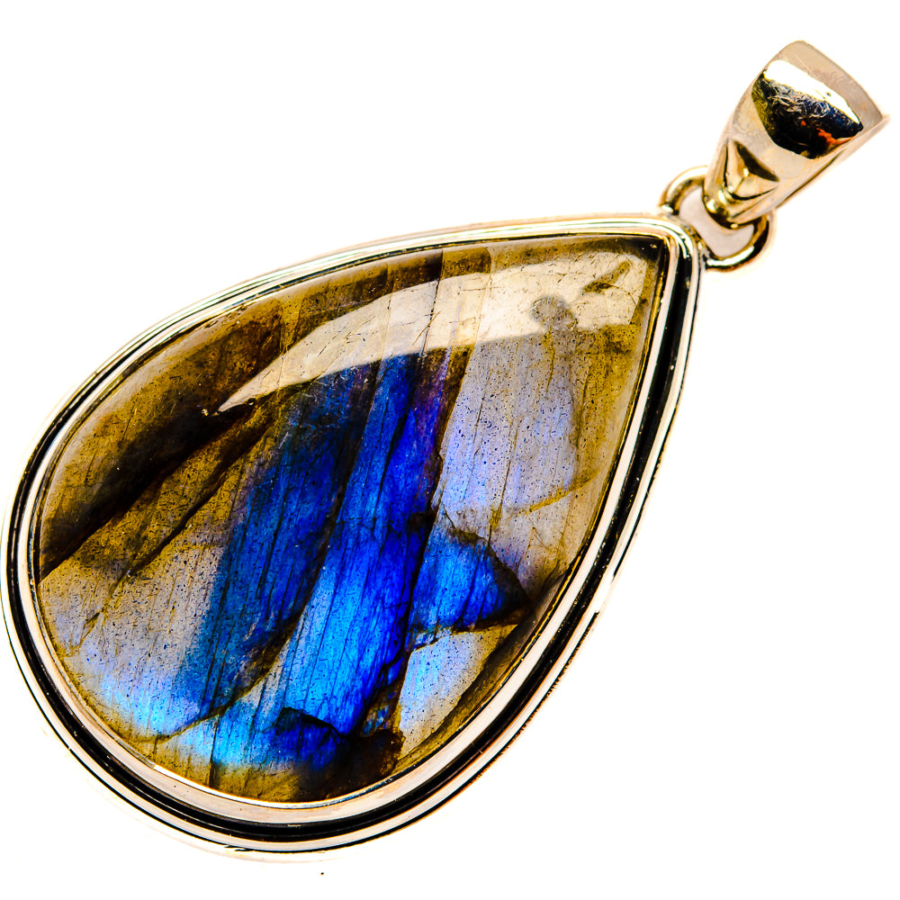Labradorite Pendants handcrafted by Ana Silver Co - PD26304 - Photo 2